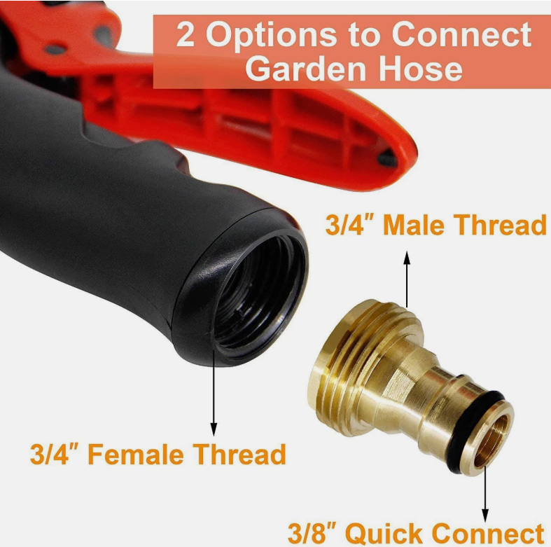 1L Snow Foam Lance Cannon Bottle Soap Gun Sprayer Hose For Car Pressure Washer