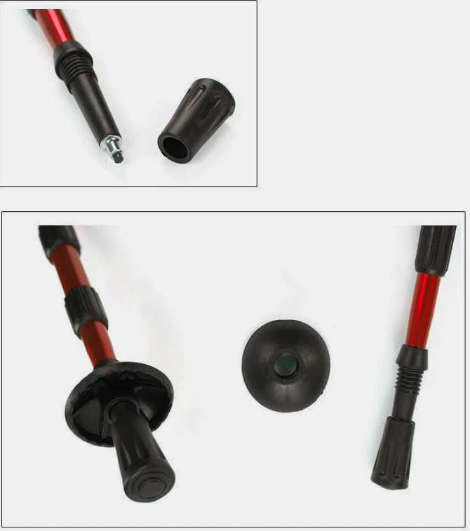 Lightweight Hiking Trekking Poles Walking Stick Anti Shock Adjustable Camping