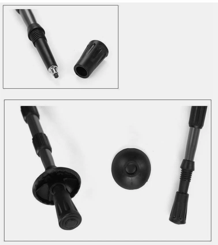 Lightweight Hiking Trekking Poles Walking Stick Anti Shock Adjustable Camping