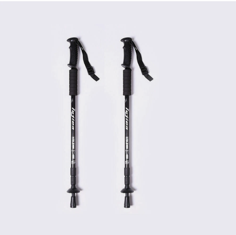 Lightweight Hiking Trekking Poles Walking Stick Anti Shock Adjustable Camping