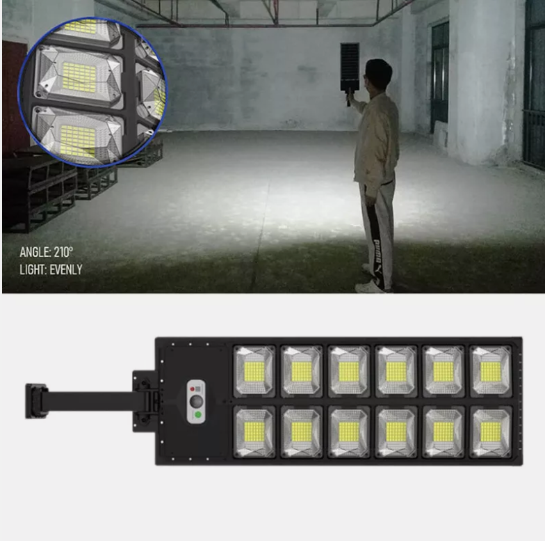 1500W Solar LED Strong Light Double Row Path Light Solar Induction Outdoor