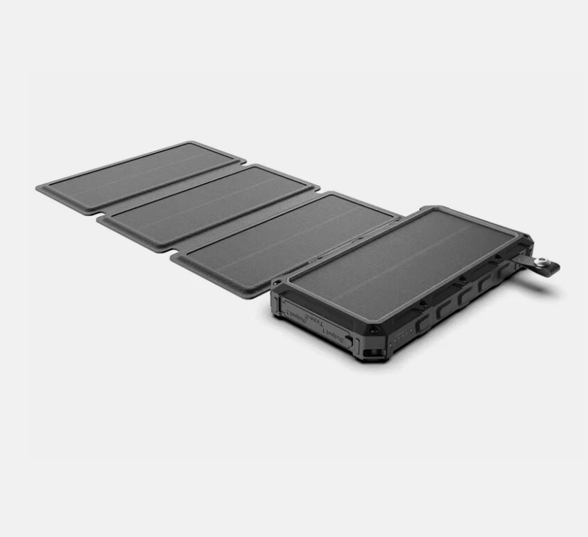 20000mAh Foldable Solar Charging Mobile Power with Bright Lighting