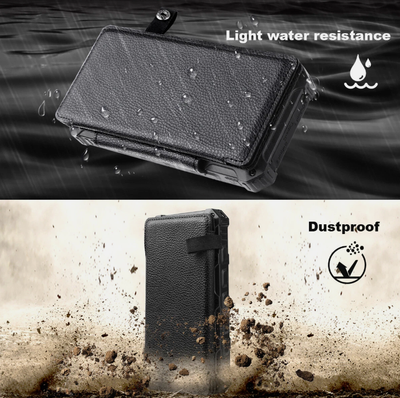 20000mAh Foldable Solar Charging Mobile Power with Bright Lighting