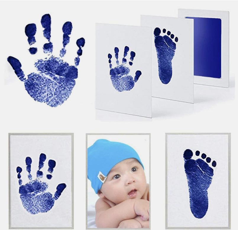 Inkless Wipe Hand and Foot Print Kit Newborn Christening Baby Pet Keepsake Gift