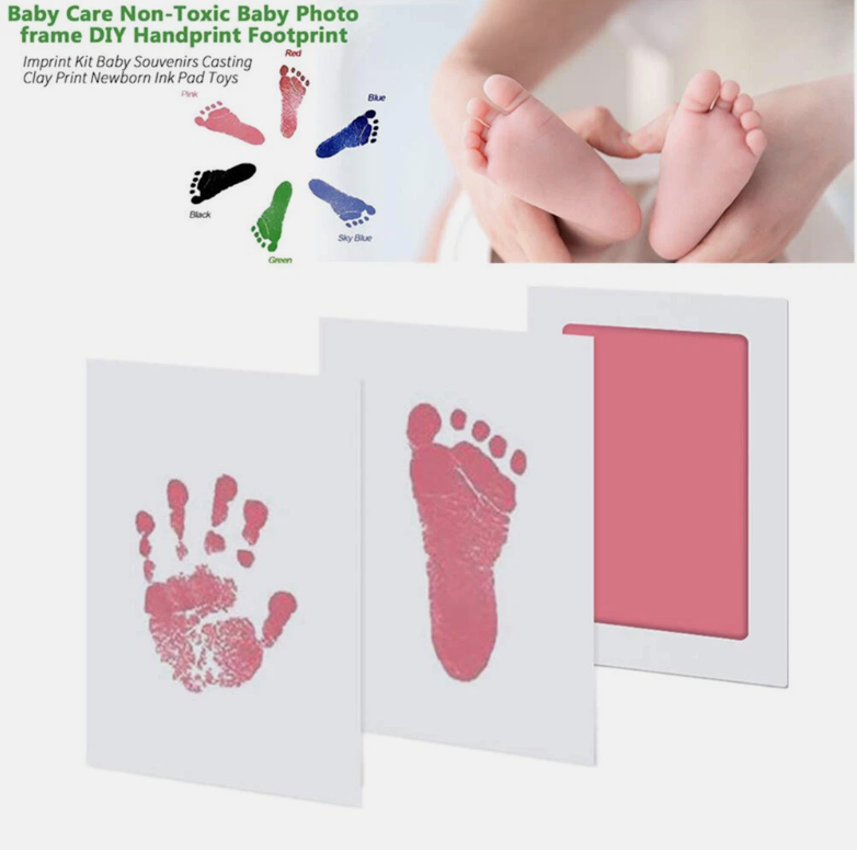 Inkless Wipe Hand and Foot Print Kit Newborn Christening Baby Pet Keepsake Gift