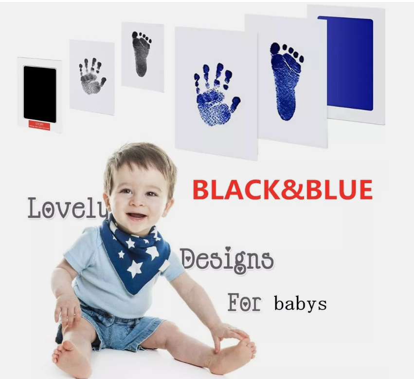 Inkless Wipe Hand and Foot Print Kit Newborn Christening Baby Pet Keepsake Gift