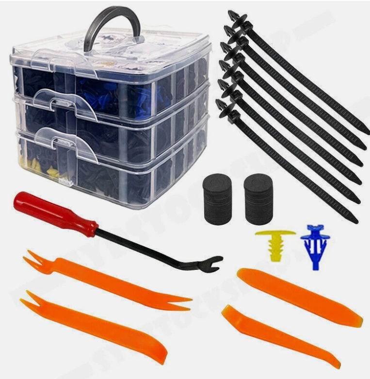 855X Car Trim Body Clips Kit Rivets Retainer Auto Panel Bumper Plastic Fastener