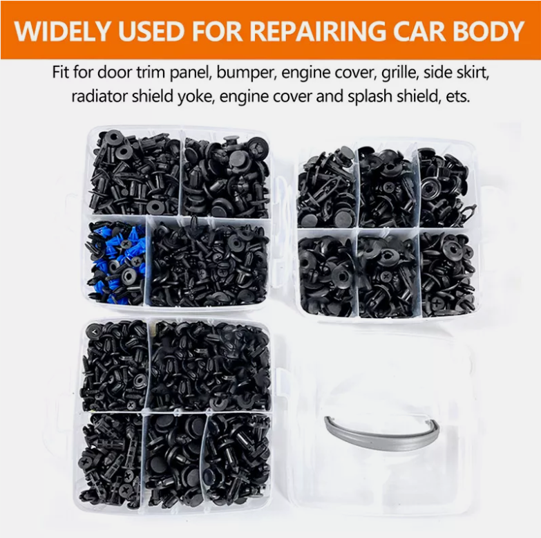 855X Car Trim Body Clips Kit Rivets Retainer Auto Panel Bumper Plastic Fastener