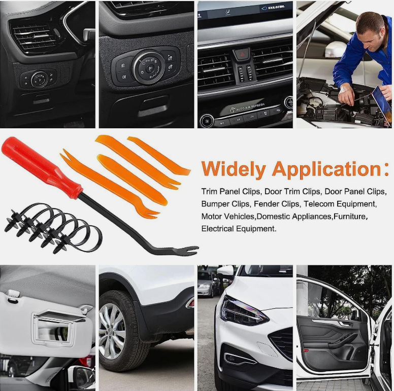 855X Car Trim Body Clips Kit Rivets Retainer Auto Panel Bumper Plastic Fastener