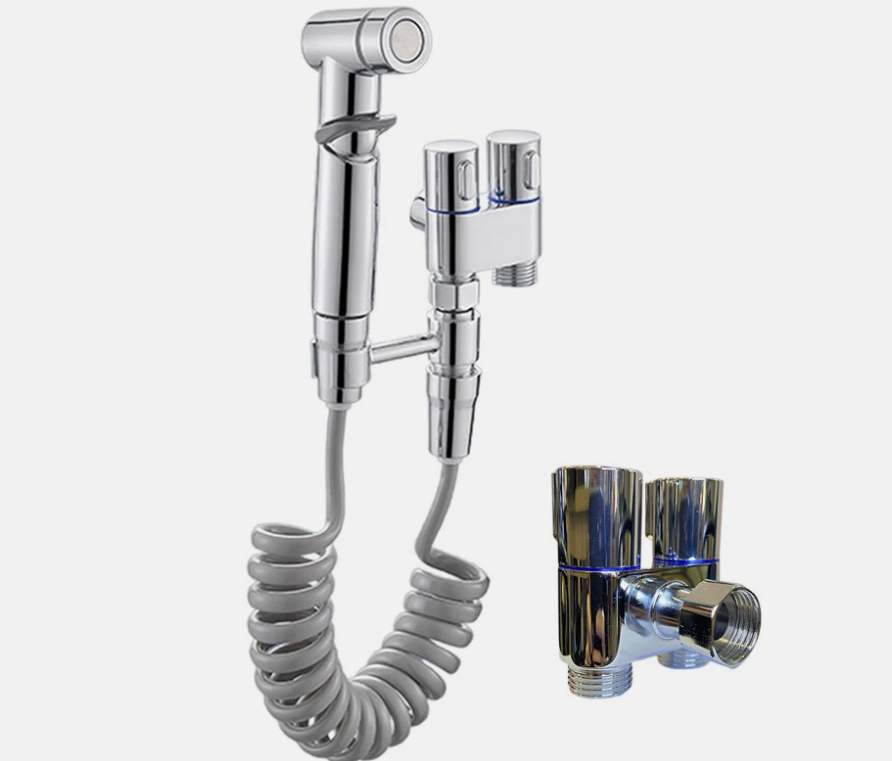 ABS Handheld Douche Bidet Toilet Spray Shower Shattaf Diverter Telescopic Hose