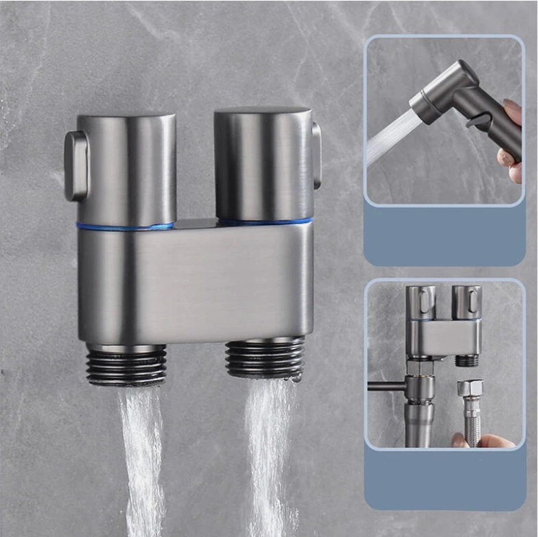 ABS Handheld Douche Bidet Toilet Spray Shower Shattaf Diverter Telescopic Hose