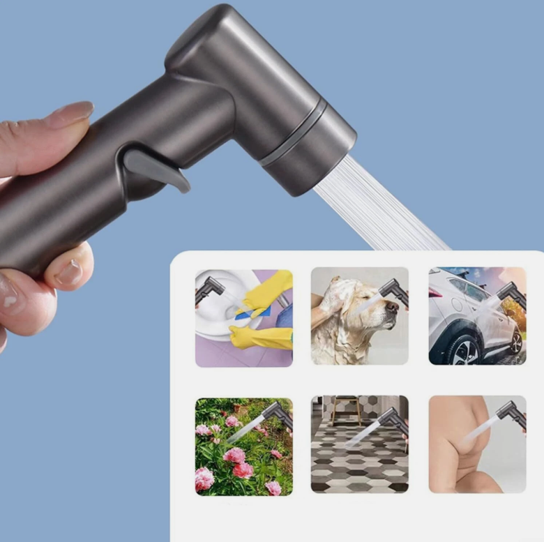 ABS Handheld Douche Bidet Toilet Spray Shower Shattaf Diverter Telescopic Hose