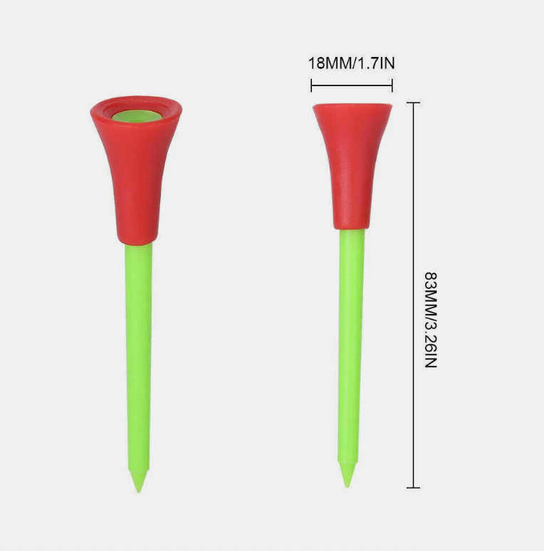 110Pcs Plastic & Rubber Cushion Top Golf Tees 83mm High Quality Fast Dispatch