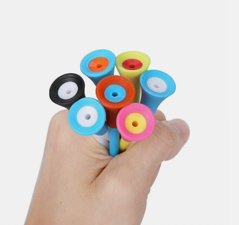 110Pcs Plastic & Rubber Cushion Top Golf Tees 83mm High Quality Fast Dispatch