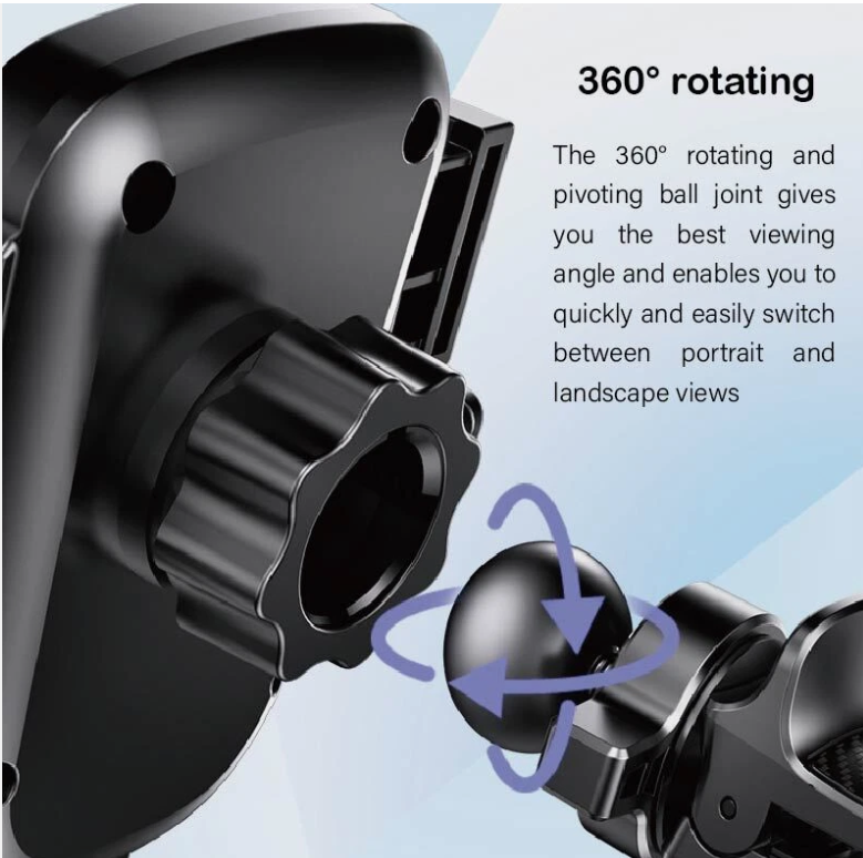Car Phone Holder Mount Air Vent Grip Lock System Rotation For iPhone Samsung AU