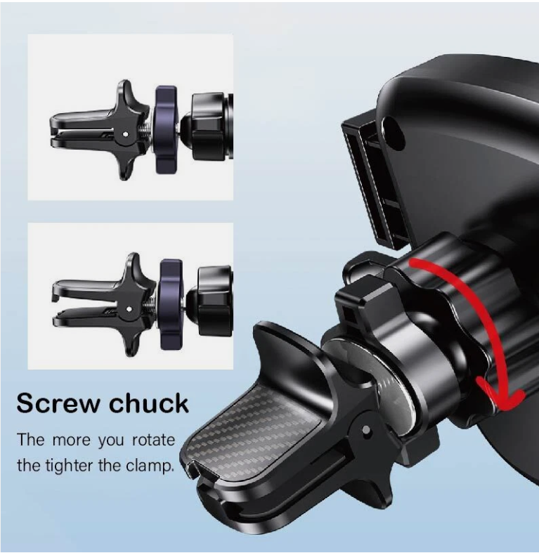 Car Phone Holder Mount Air Vent Grip Lock System Rotation For iPhone Samsung AU