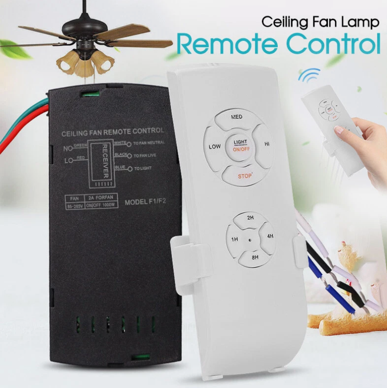Ceiling Fan Lamp Remote Controller Kit Timing Wireless Intelligent Switch AU