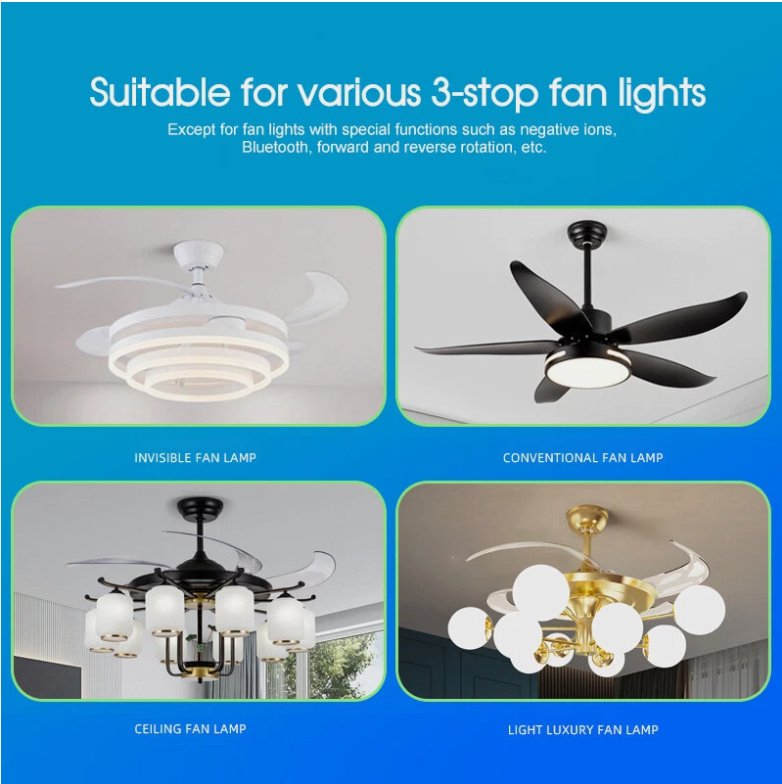 Ceiling Fan Lamp Remote Controller Kit Timing Wireless Intelligent Switch AU