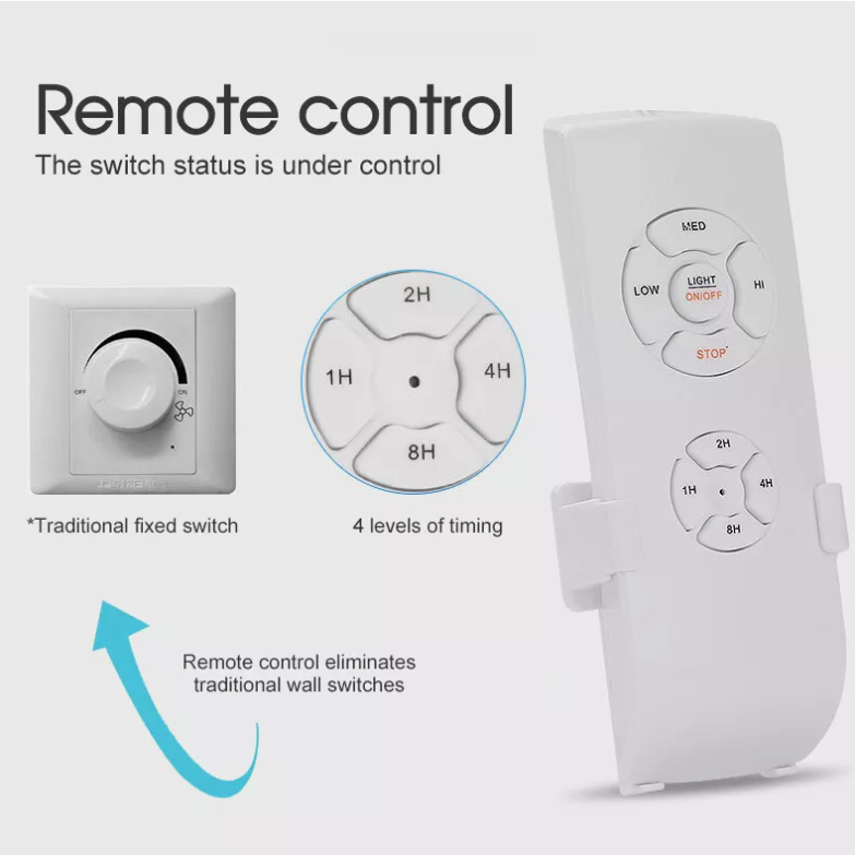 Ceiling Fan Lamp Remote Controller Kit Timing Wireless Intelligent Switch AU