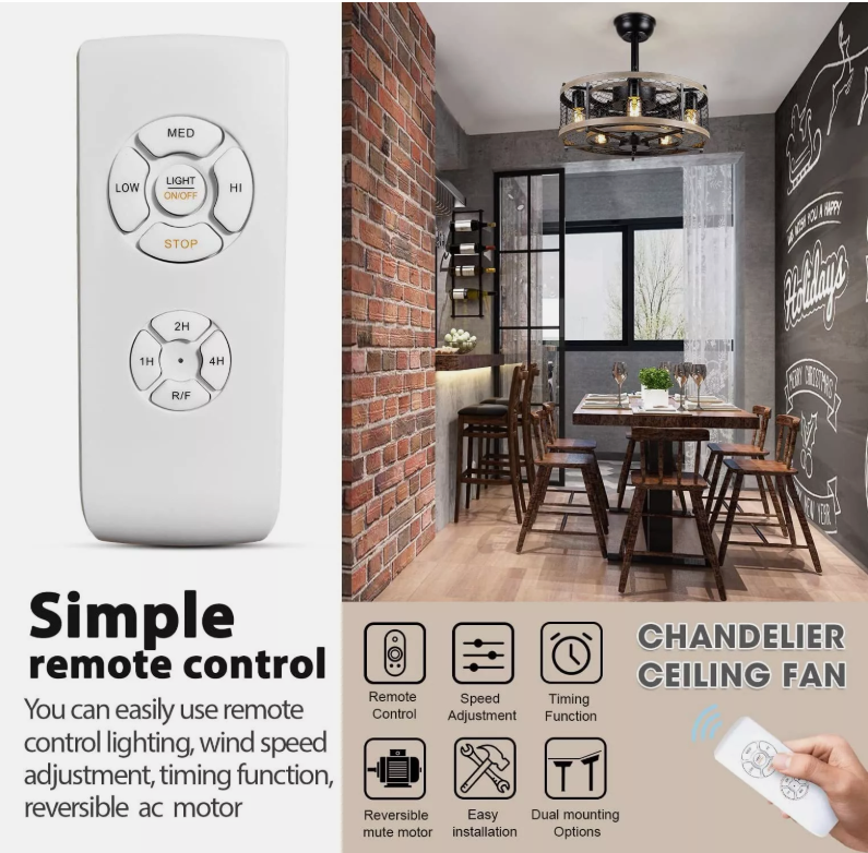 Ceiling Fan Lamp Remote Controller Kit Timing Wireless Intelligent Switch AU