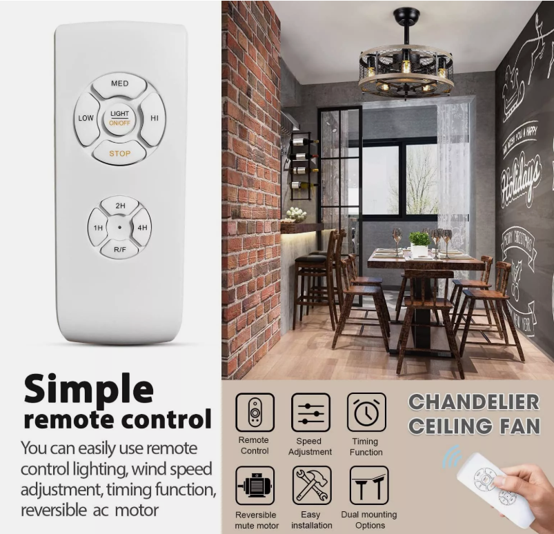 Ceiling Fan Lamp Remote Controller Kit Timing Wireless Intelligent Switch AU