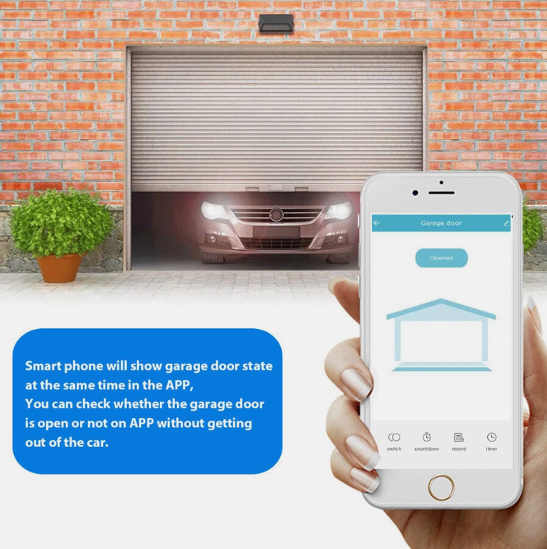 WIFI Smart Garage Door Opener Wireless APP Phone Remote Voice Controller Switch