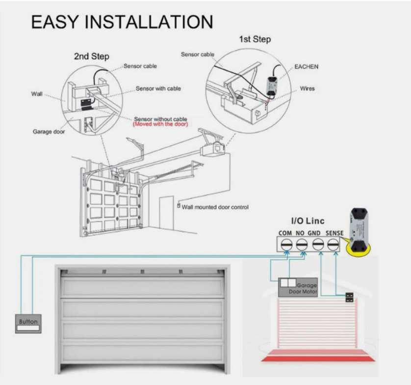 WIFI Smart Garage Door Opener Wireless APP Phone Remote Voice Controller Switch