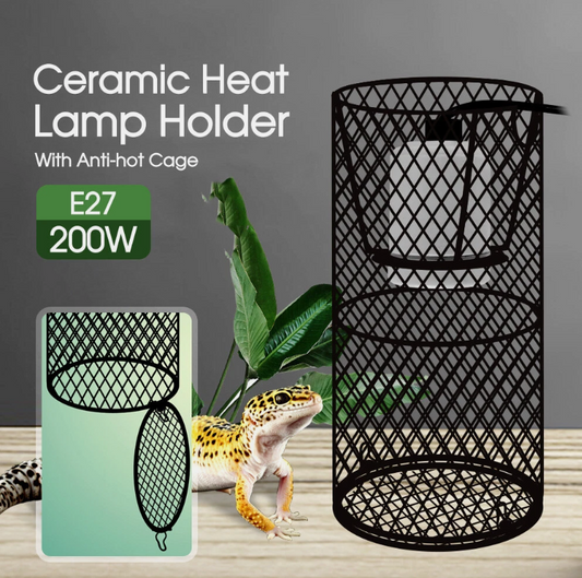 Reptile Ceramic Heat Lamp Bulb Holder Cage Light Snake Chicken Brooder Switch AU