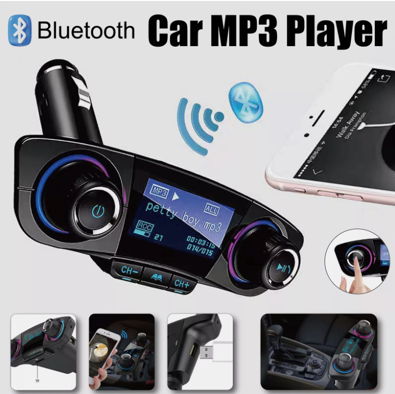 Blue-tooth Car MP3 Player Adapter Charger Handsfree Wireless Car Kit