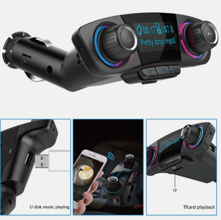 Blue-tooth Car MP3 Player Adapter Charger Handsfree Wireless Car Kit