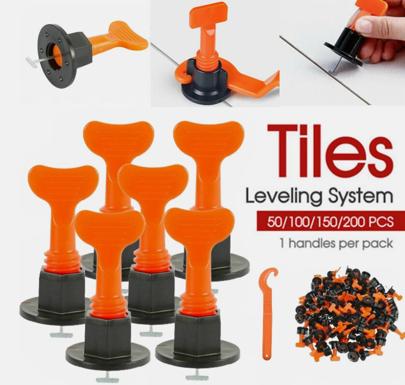 50-200 Tile Leveling System Clips Levelling Spacer Tiling Tool Floor Wall Wrench