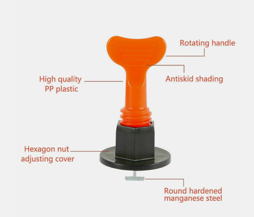 50-200 Tile Leveling System Clips Levelling Spacer Tiling Tool Floor Wall Wrench