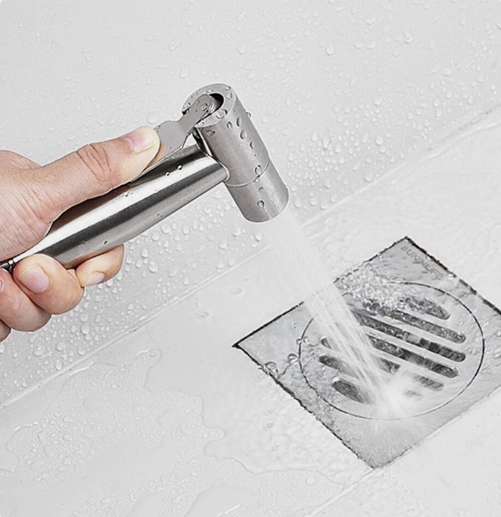 Handheld Bidet Sprayer Kit Stainless Steel Douche Toilet Shower Spray