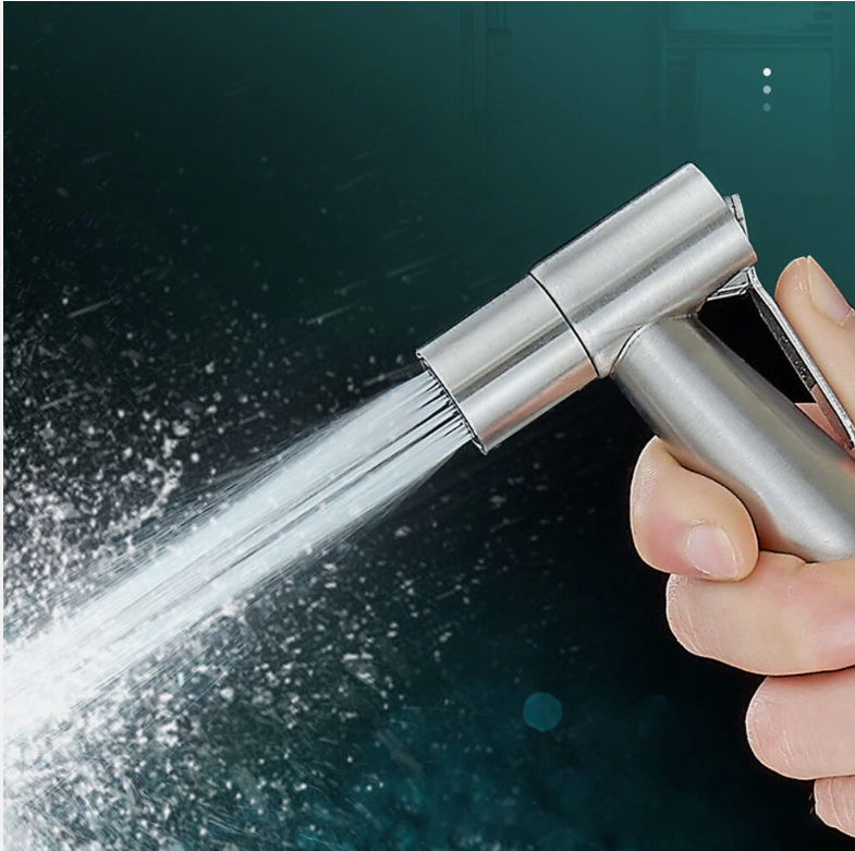 Handheld Bidet Sprayer Kit Stainless Steel Douche Toilet Shower Spray