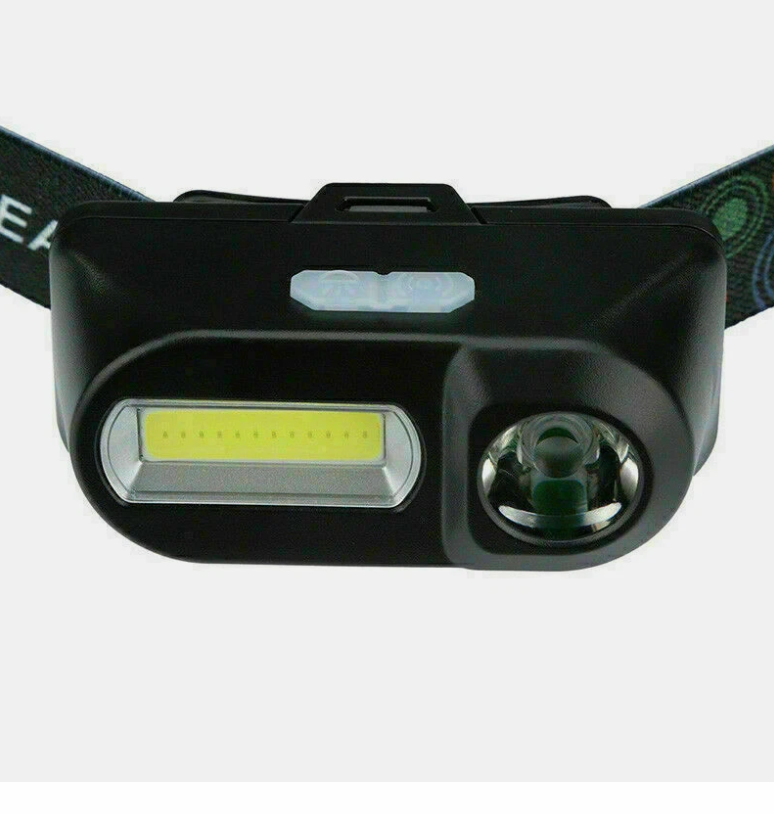 2X Bright Waterproof HeadTorch Headlight LED USB Rechargeable Headlamp Fish