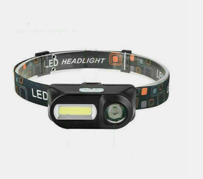 2X Bright Waterproof HeadTorch Headlight LED USB Rechargeable Headlamp Fish