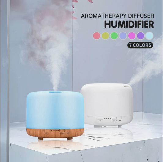 500ML Aroma Aromatherapy Diffuser LED Oil Ultrasonic Air Humidifier Purifier