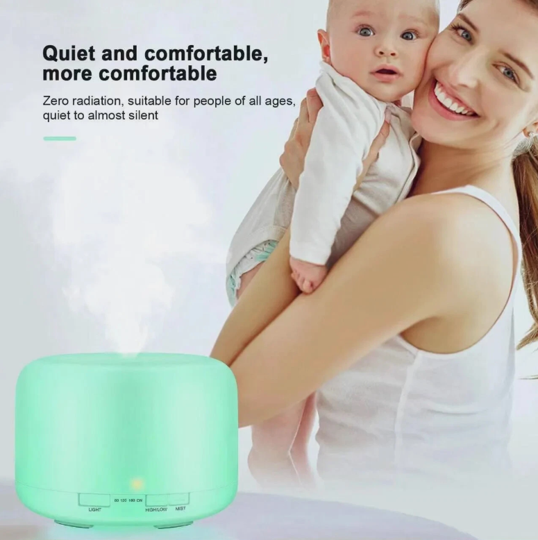 500ML Aroma Aromatherapy Diffuser LED Oil Ultrasonic Air Humidifier Purifier