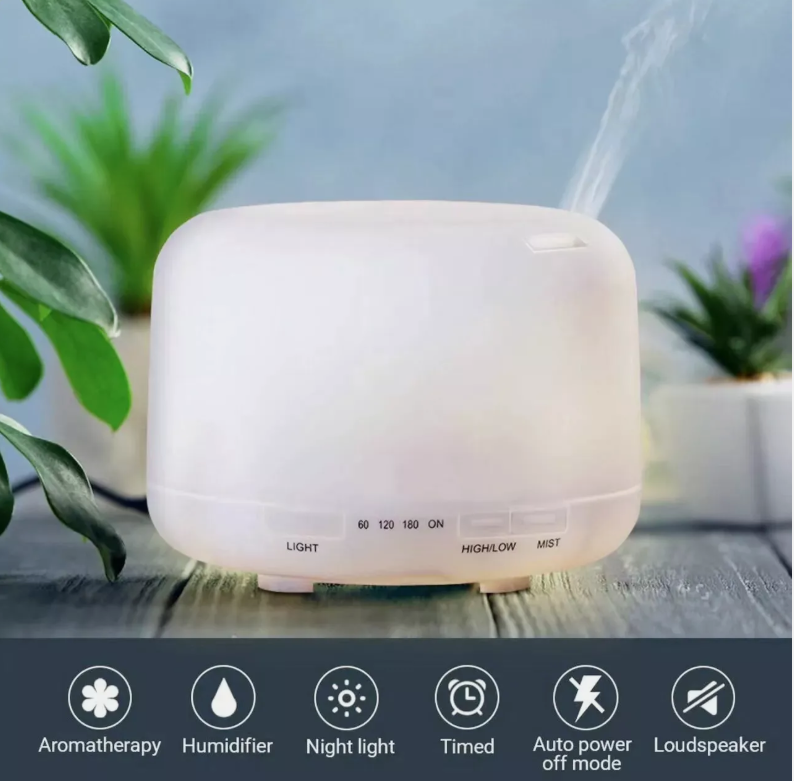 500ML Aroma Aromatherapy Diffuser LED Oil Ultrasonic Air Humidifier Purifier
