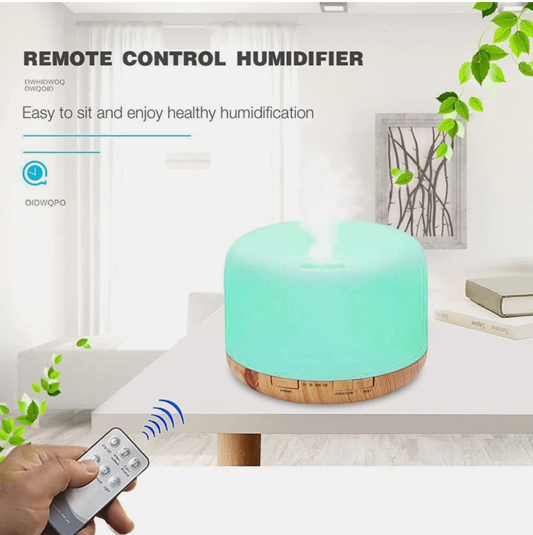 500ML Aroma Aromatherapy Diffuser LED Oil Ultrasonic Air Humidifier Purifier