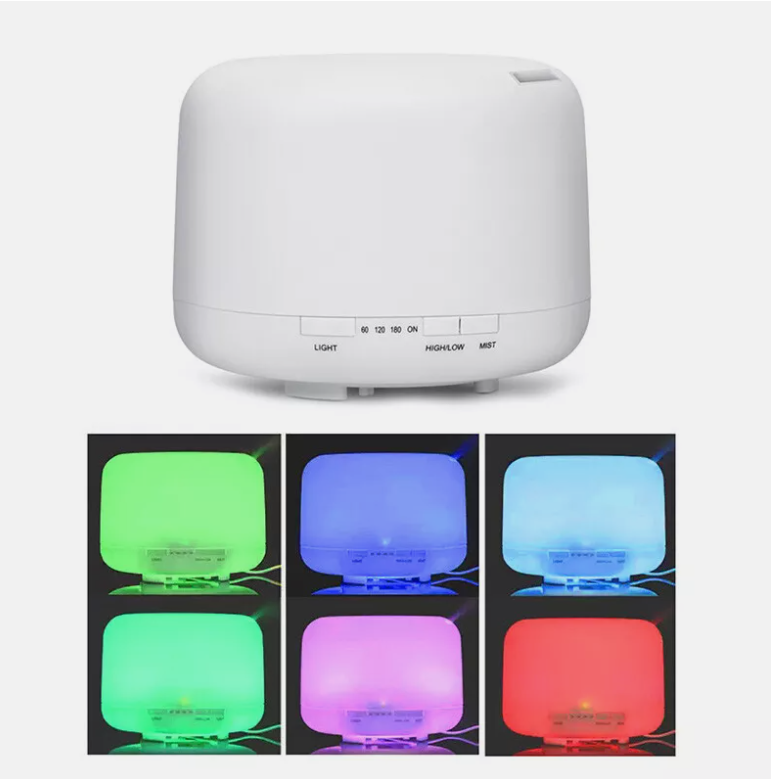 500ML Aroma Aromatherapy Diffuser LED Oil Ultrasonic Air Humidifier Purifier