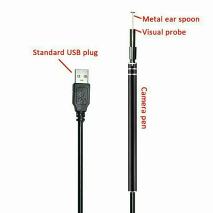 3 in 1 USB 5.5mm Camera HD Digital Visual Ear Spoon Ear Cleaning Endoscope