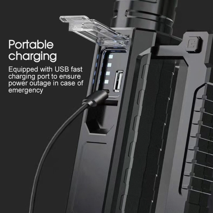 4 mode USB Rechargeable, LED Spotlight Flashlights, High Lumens, Upgraded XHP50