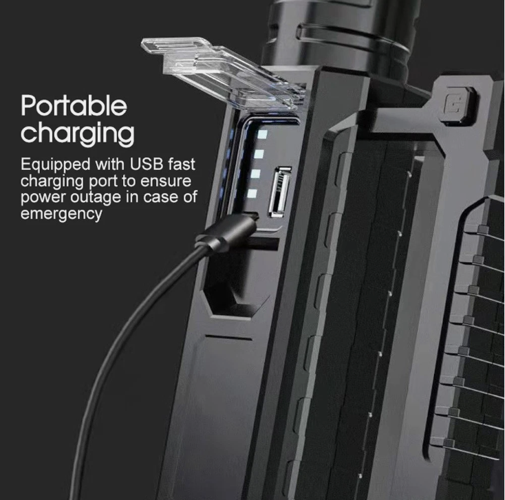 4 mode USB Rechargeable, LED Spotlight Flashlights, High Lumens, Upgraded XHP50