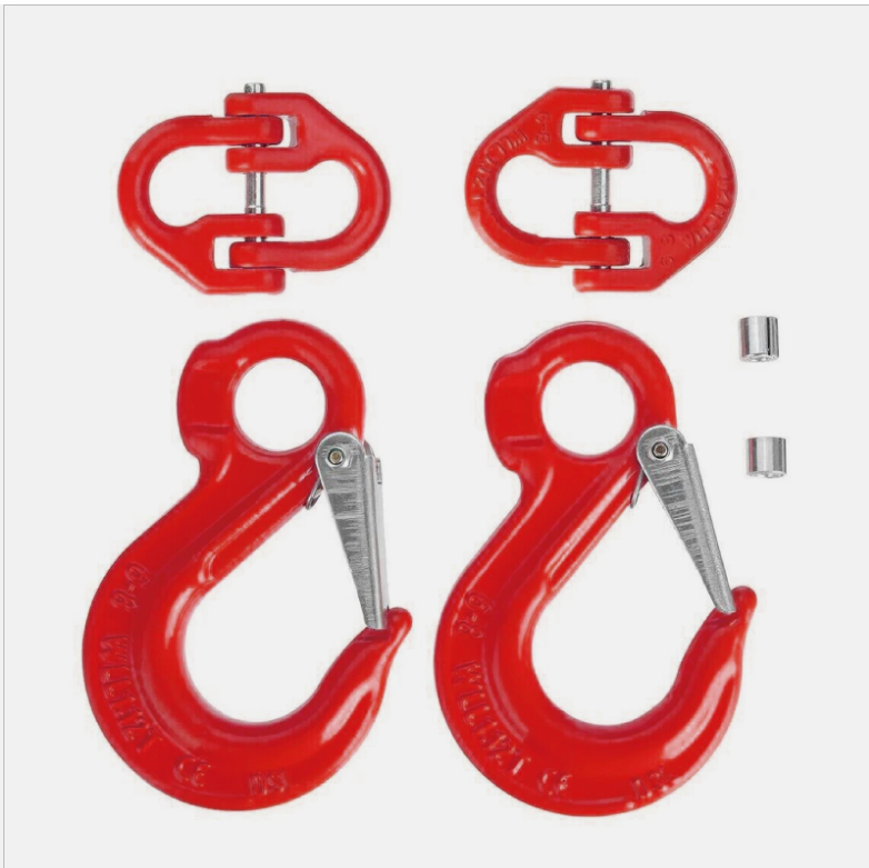 2X (8mm Hammerlock+ 6mm Eye Sling Hook) Caravan Trailer Chain connecting Extend