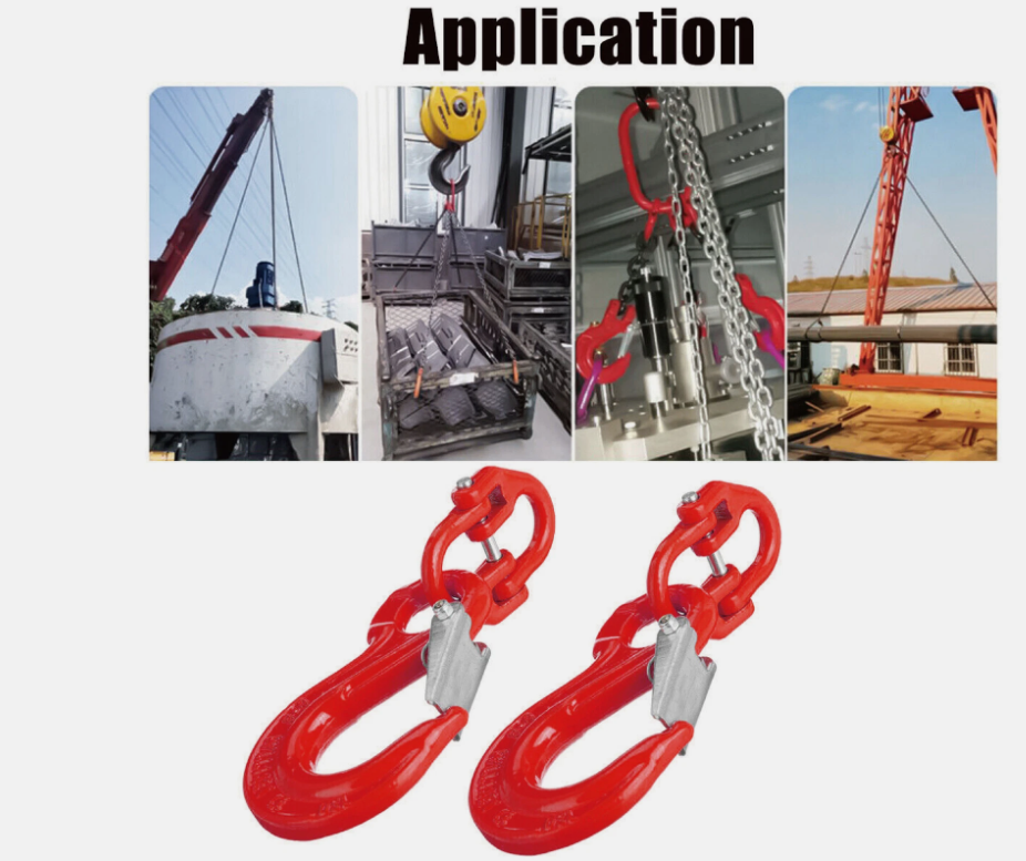 2X (8mm Hammerlock+ 6mm Eye Sling Hook) Caravan Trailer Chain connecting Extend