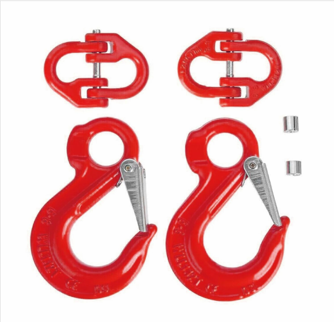 TooToo 2X (8mm Hammerlock+ 10mm Eye Sling Hook) Caravan Trailer Chain Connecting Extend
