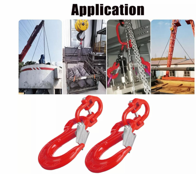 TooToo 2X (8mm Hammerlock+ 10mm Eye Sling Hook) Caravan Trailer Chain Connecting Extend