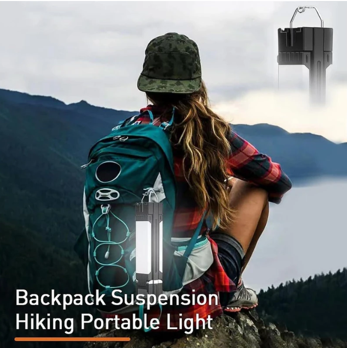 Camping Light with 5 Modes Magnetic Work Lamp Power Bank
