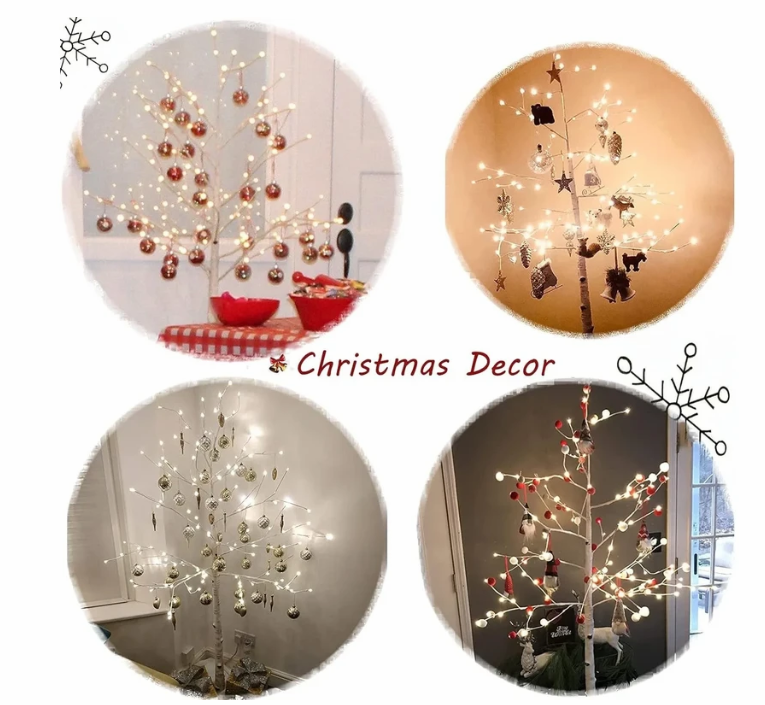 1.8M LED Decorative Tree Lights for Bedroom Christmas Landscaping